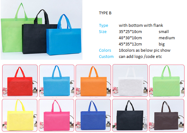 Customized non-woven bags environmental advertising shopping bags wholesale three-dimensional color coated handbag