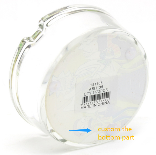 Custom printed ashtrays custom made glass ashtrays 