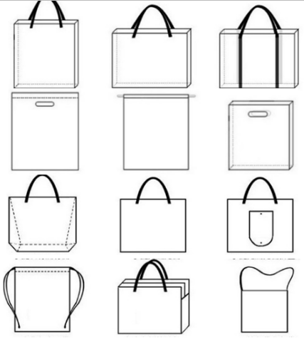 Waterproof and film-coated environment-friendly hand bag custom