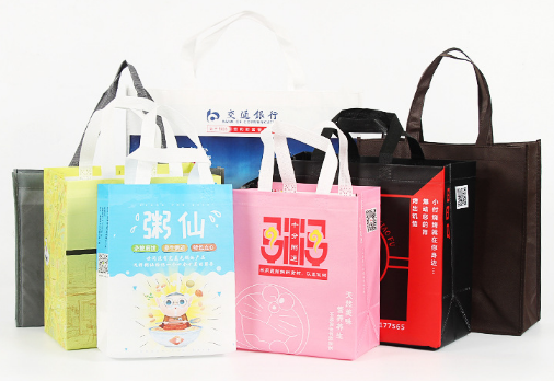 Waterproof and film-coated environment-friendly hand bag custom