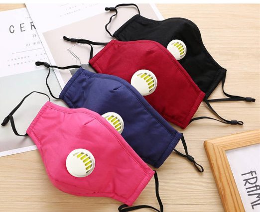 Custom respirator valve mask anti-haze pure cotton mask