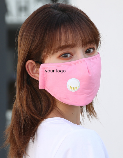 Custom respirator valve mask anti-haze pure cotton mask