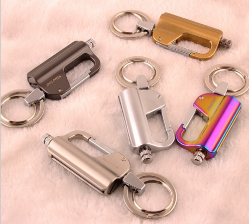 Buy lighter?New creative metal key ring waterproof matchbox is your right choice