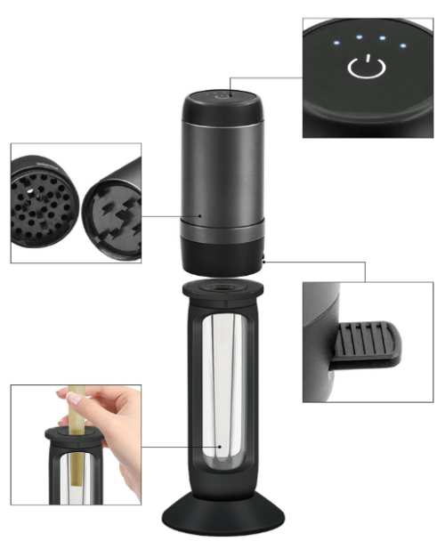 2021 newest electric herb grinders for smoke head shop