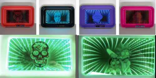 Custom mirror led rolling tray glow trays led light up tray