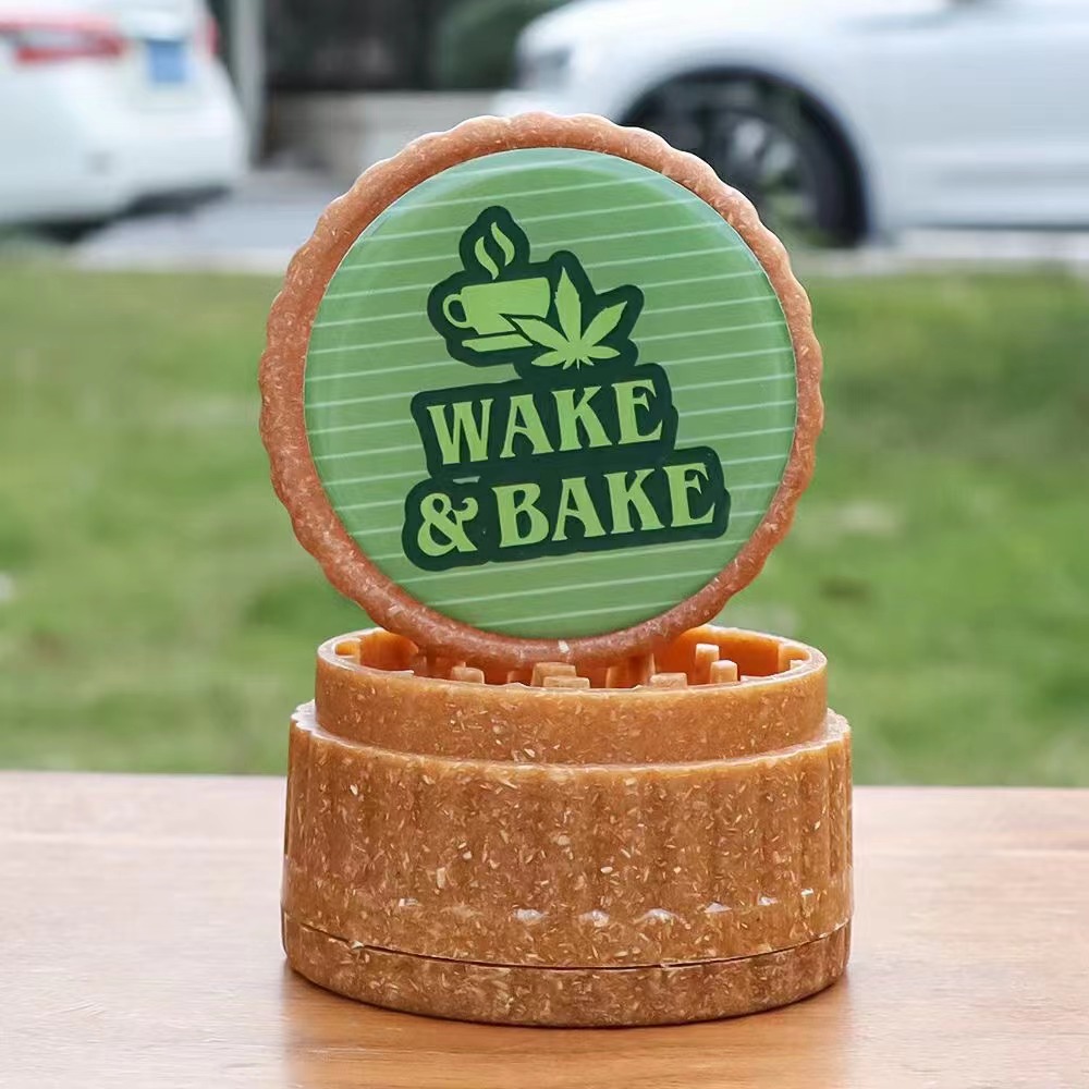 Custom degradable material herb grinder smoke accessories