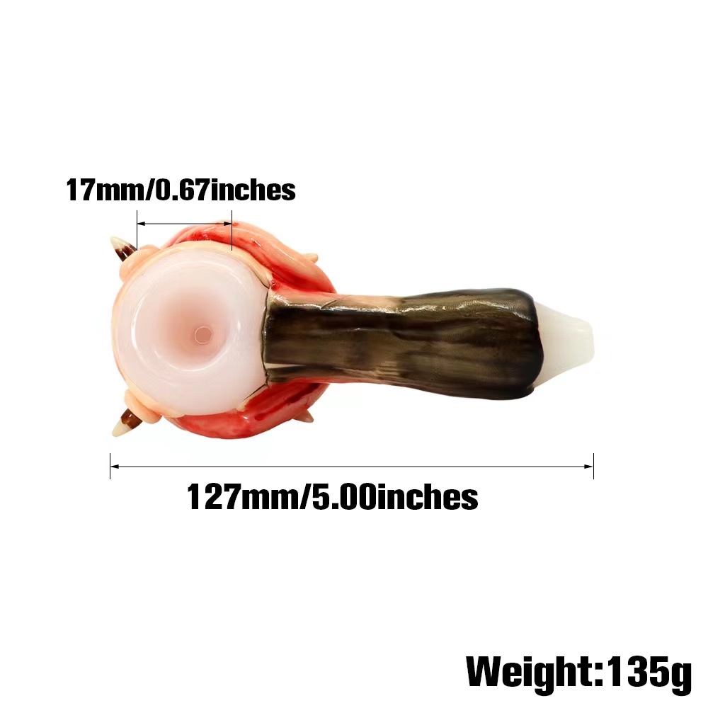 Smoking set for marijuana resin glass pipe 