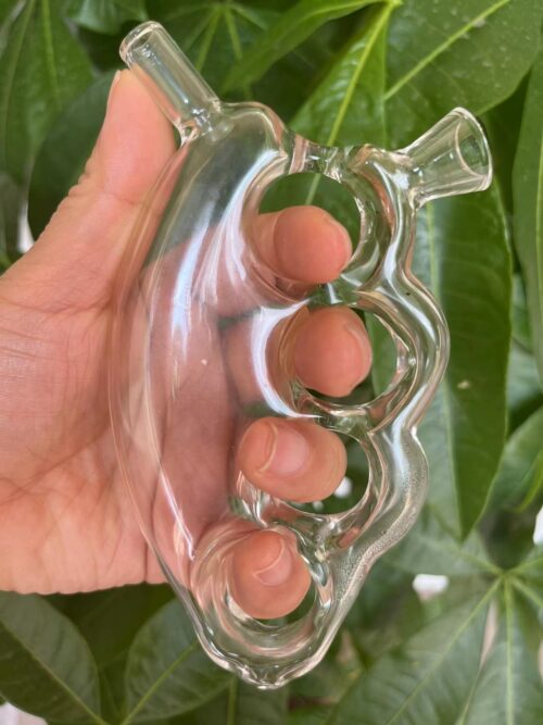 Glass knuckles bubbler wholesale custom glass bubbler