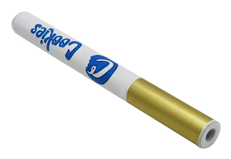 Aluminum alloy 80mm cigarette shaped metal smoking pipe