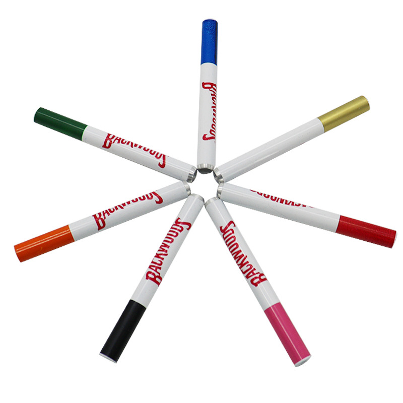 Aluminum alloy 80mm cigarette shaped metal smoking pipe