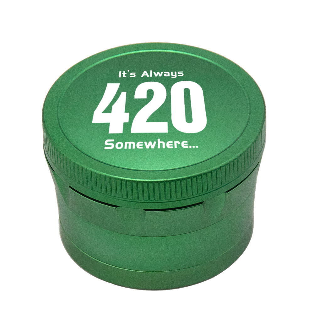 Custom weed crusher Aluminum alloy smoke Grinder 63mm four layer smoke crusher