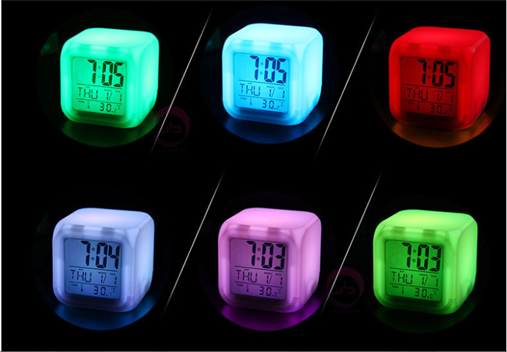 Gift Rick and Morty Alarm Clock 7 color change color alarm clock custom