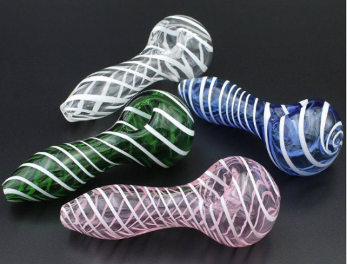 Customized luminous glass pipe with various shapes cartoon pipe