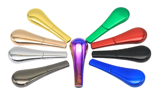 Detachable ferromagnetic stainless steel metal spoon pipe soup spoon pipe smoking pipe