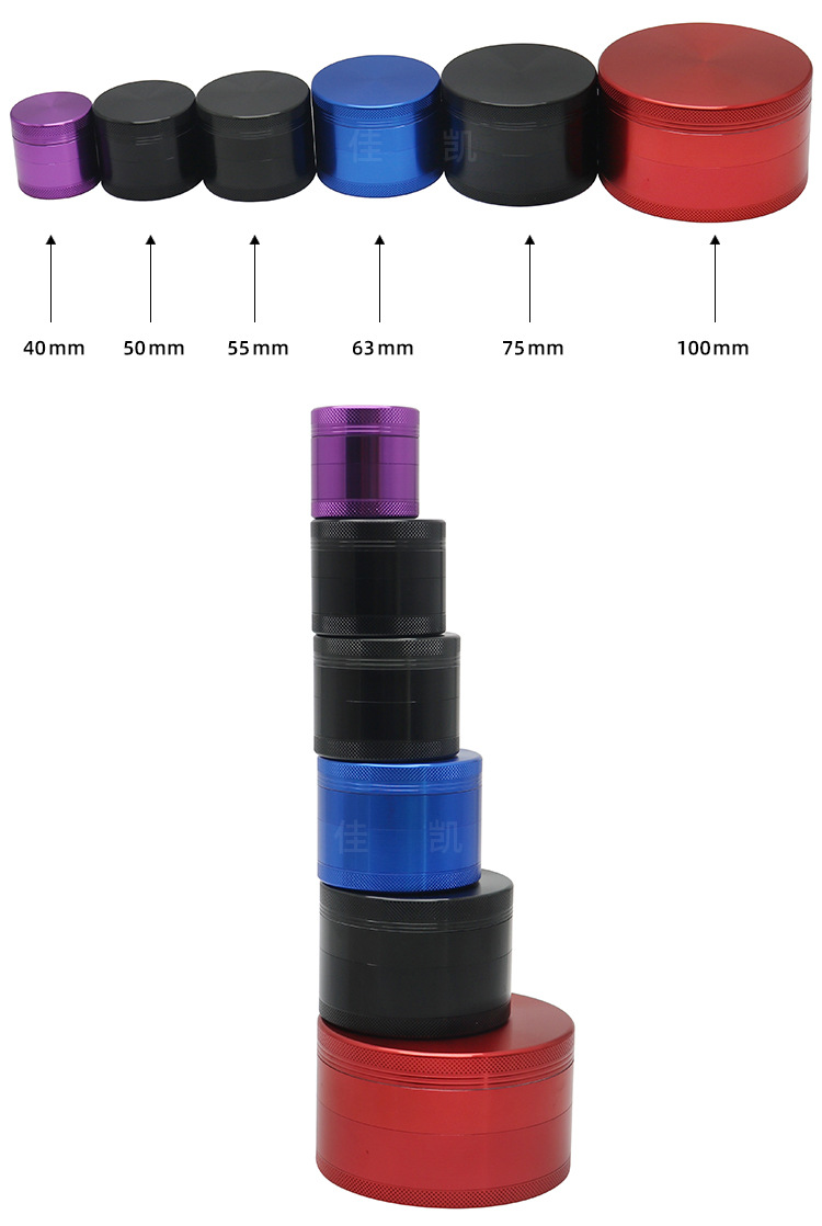 Dry Herb Grinder Spice Grinder 4 Pieces Detachable XL weed Grinders