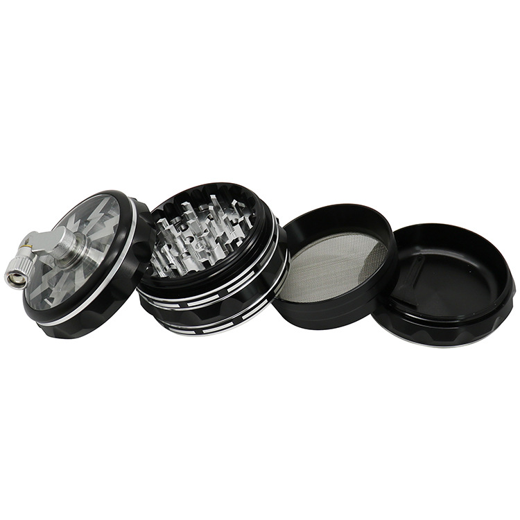 Handle weed grinder hand crank weed grinder weed crusher with handle