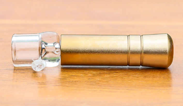 65mm aluminum alloy cigarette metal pipe with glass tips 