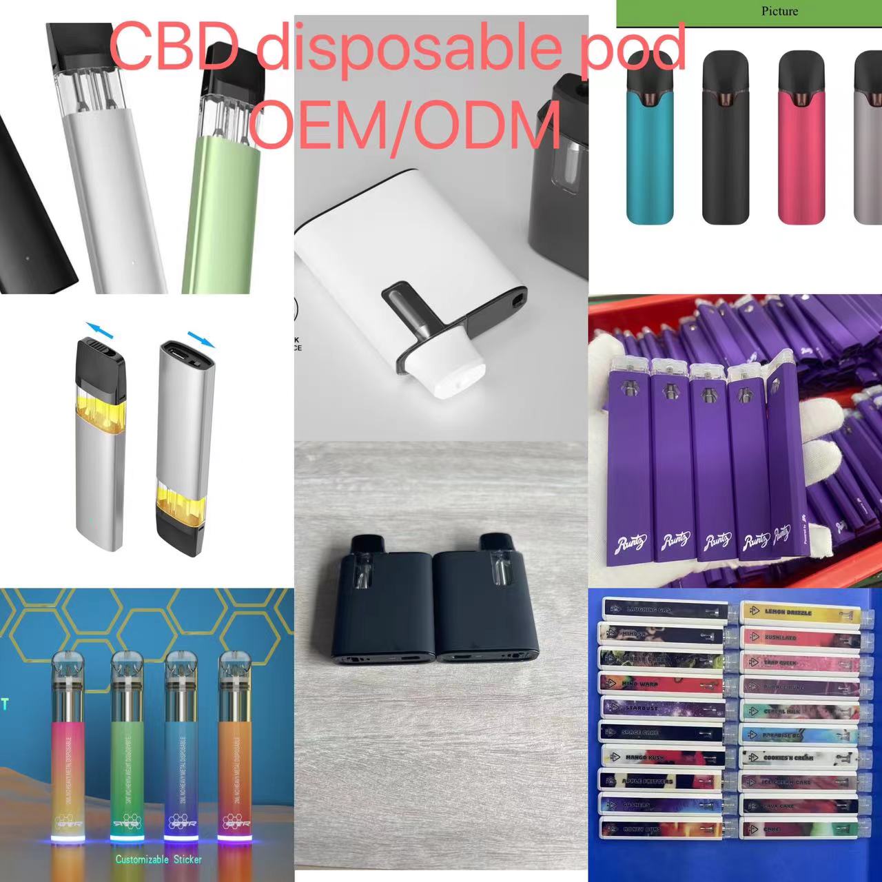 CBD disposable pod OEM ODM