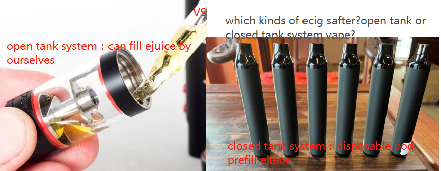 which kinds of ecig safter?open tank or closed tank system vape?