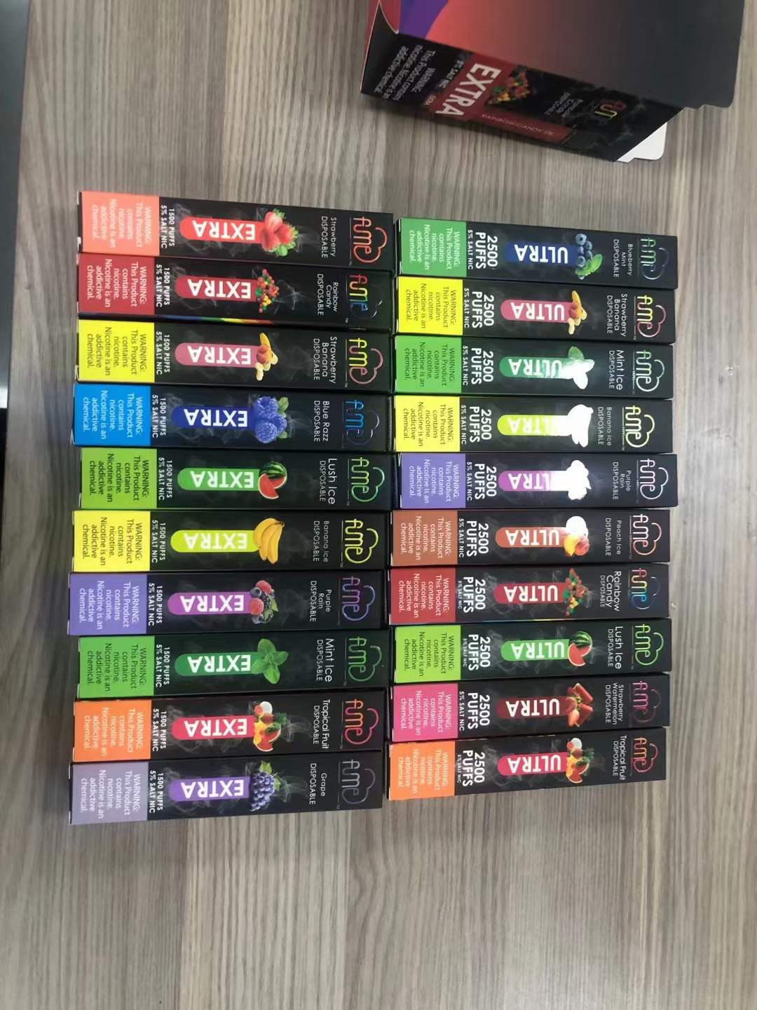 Electronic cigarette disposable vape pod fume ultra 2500puffs