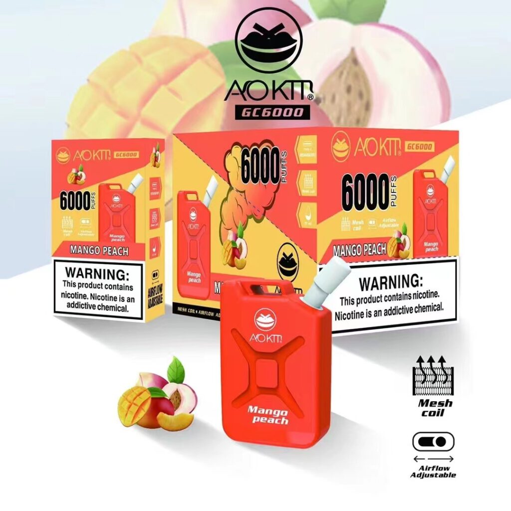 e cigarette disposable vape box recharge aokit gc 6000puffs