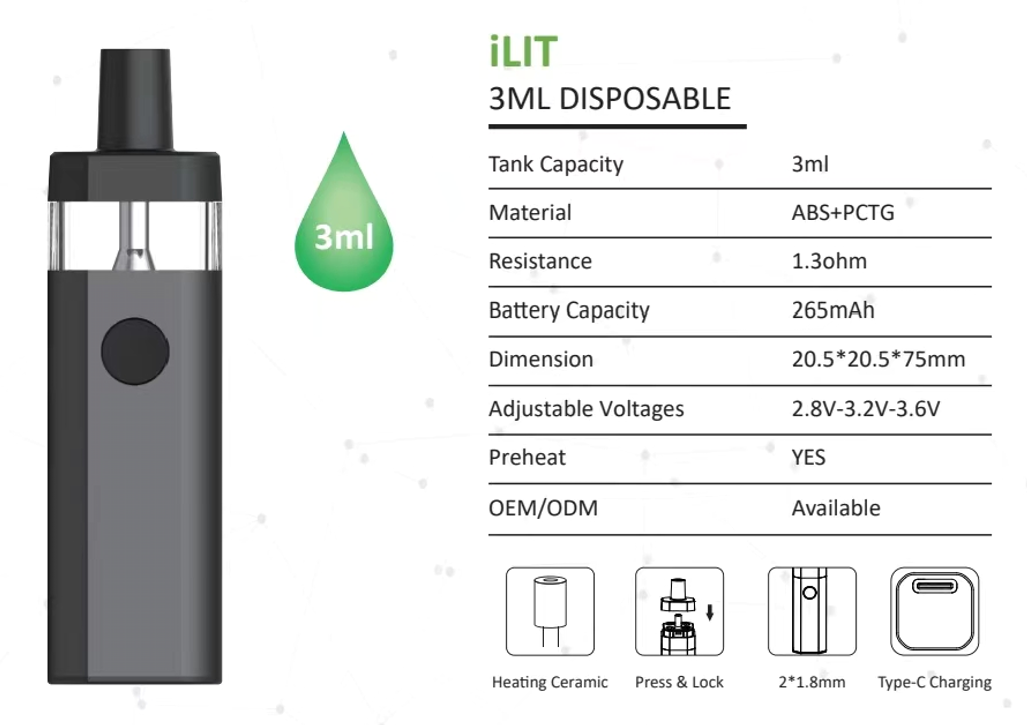 ecigs electronic cigarettes disposable pods vape 3ml cbd disposable pen