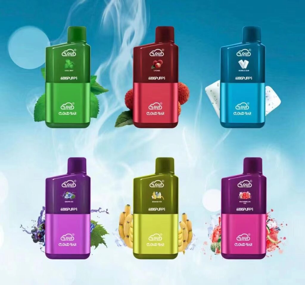 electronic cigarette box mod cloud bar 6000puffs changeable pod