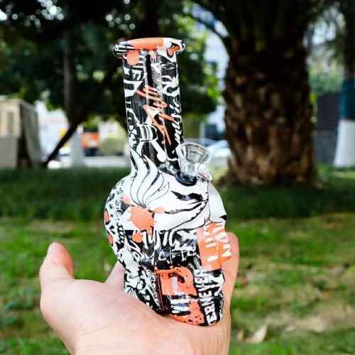 Ghost shaped glass bong water pipe