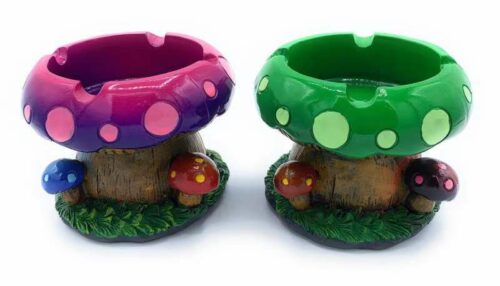 Mushroom shaped resin ashtray