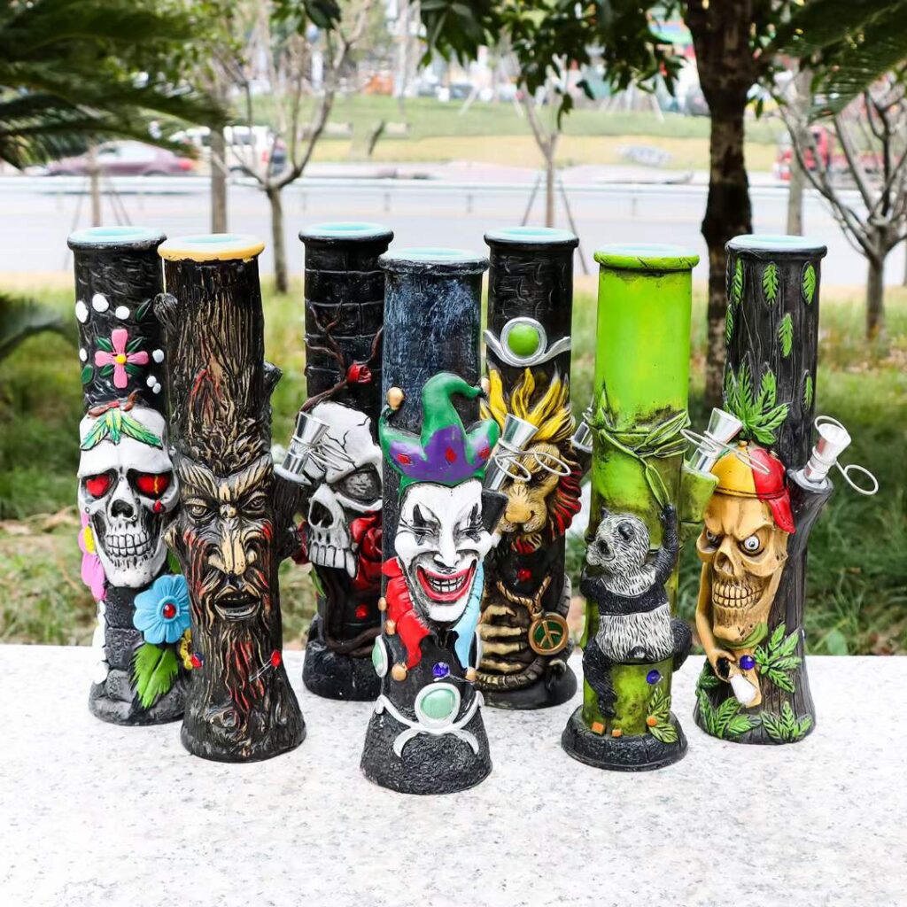 New resin water pipes gum Hookah acrylic BONG 26CM resin hookah tobacco pipe