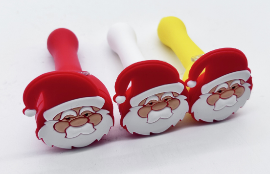 Silicone Pipe Santa Portable small pipe 