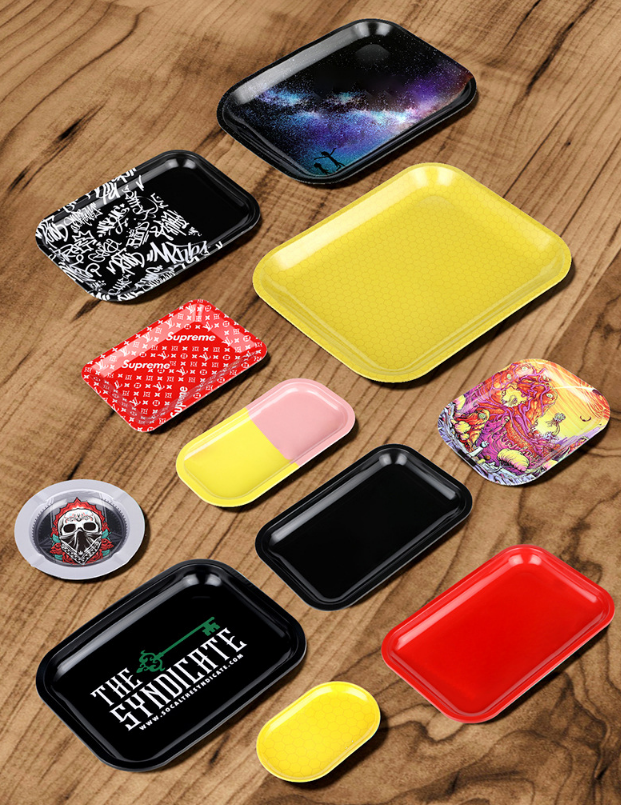 Tinplate tray tin cigarette tray rolling tray custom