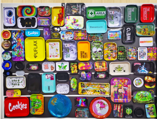 Tinplate tray tin cigarette tray rolling tray custom