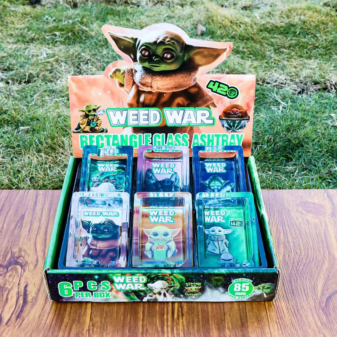 smoke life smoking accessories Yoda Square glass ashtray