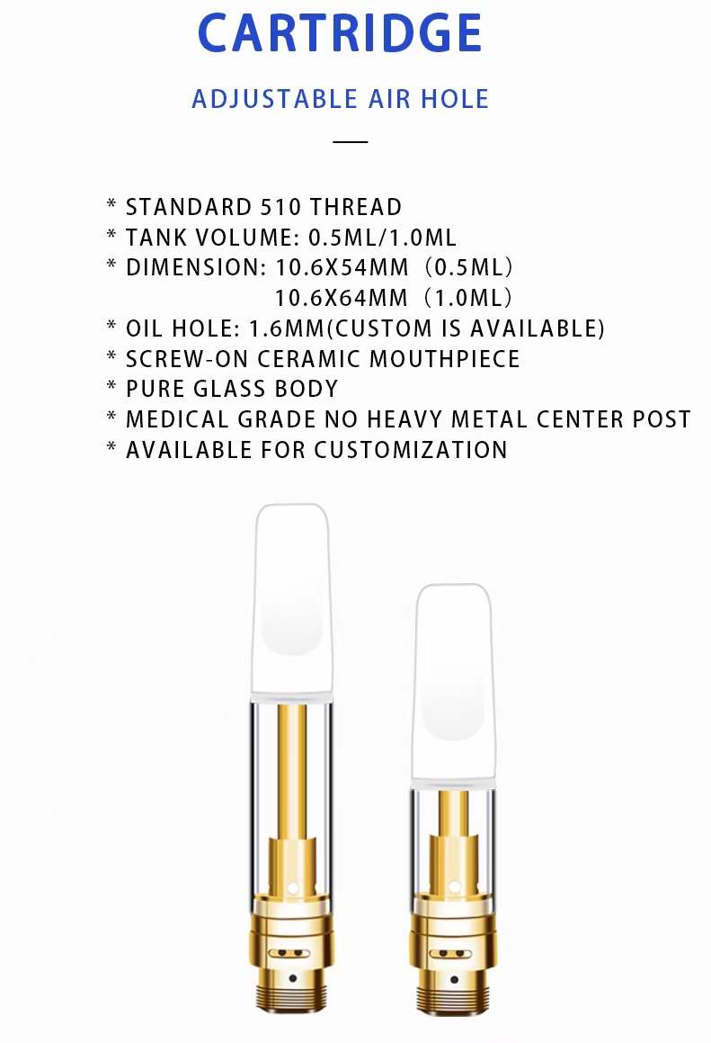 Delta-8 Indica air flow Cartridge