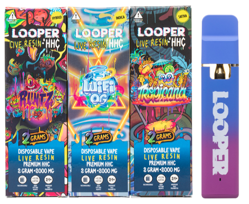 LOOPER HHC DISPOSABLE VAPE 2G HHC disposable pod