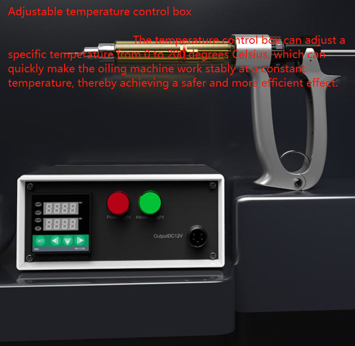 Portable semi-automatic THC quantitative and precise oiling machine with CBD heating oil gun