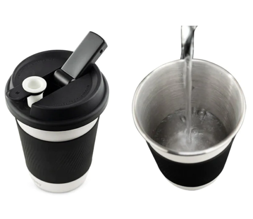 Coffee cup water pipe and weed bong