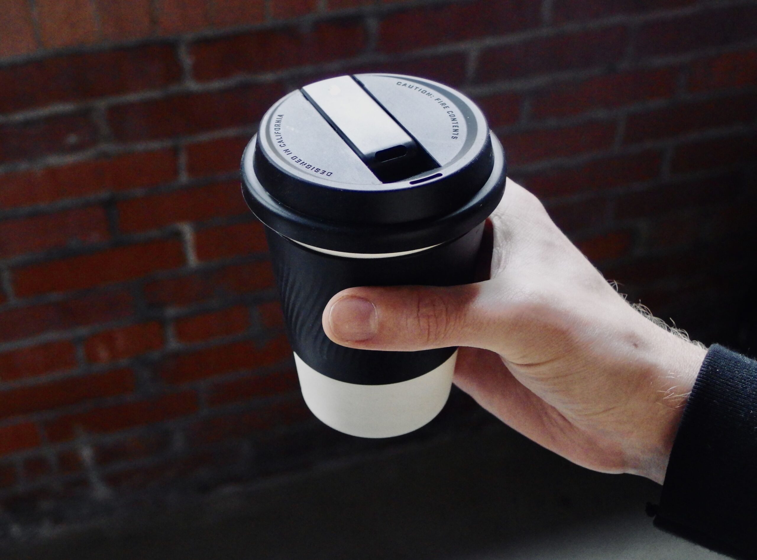 Coffee cup water pipe and weed bong