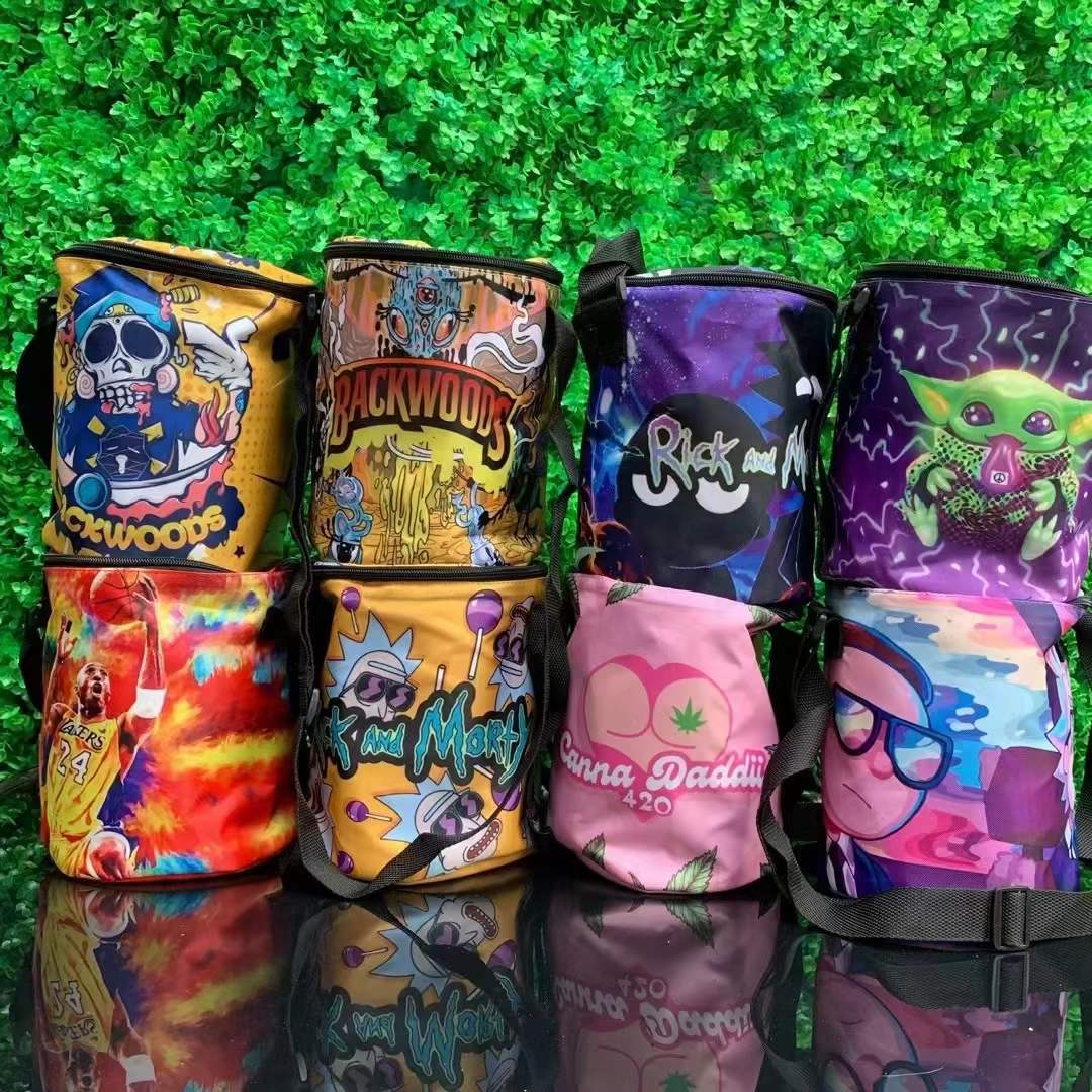 Bucket Bag 7-piece LED Can Cigarette Holder Electronic Scale Cigarette Set