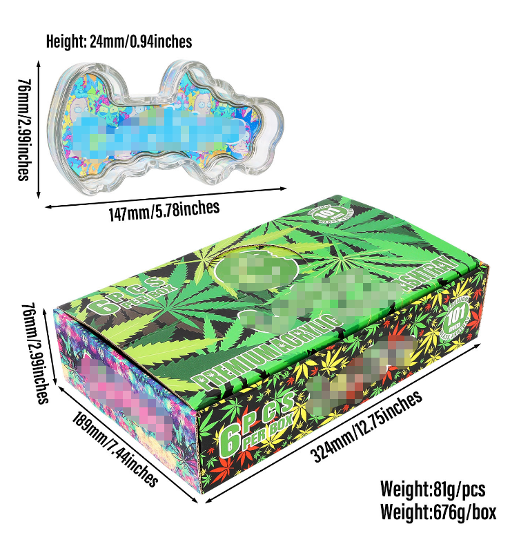 Custom light-emitting LED ashtray Acrylic ashtray