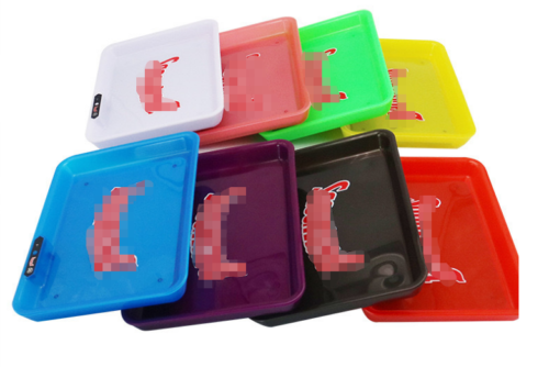 LED rolling tray LED glow-in-dark rolling tray storage tray cigarette tray