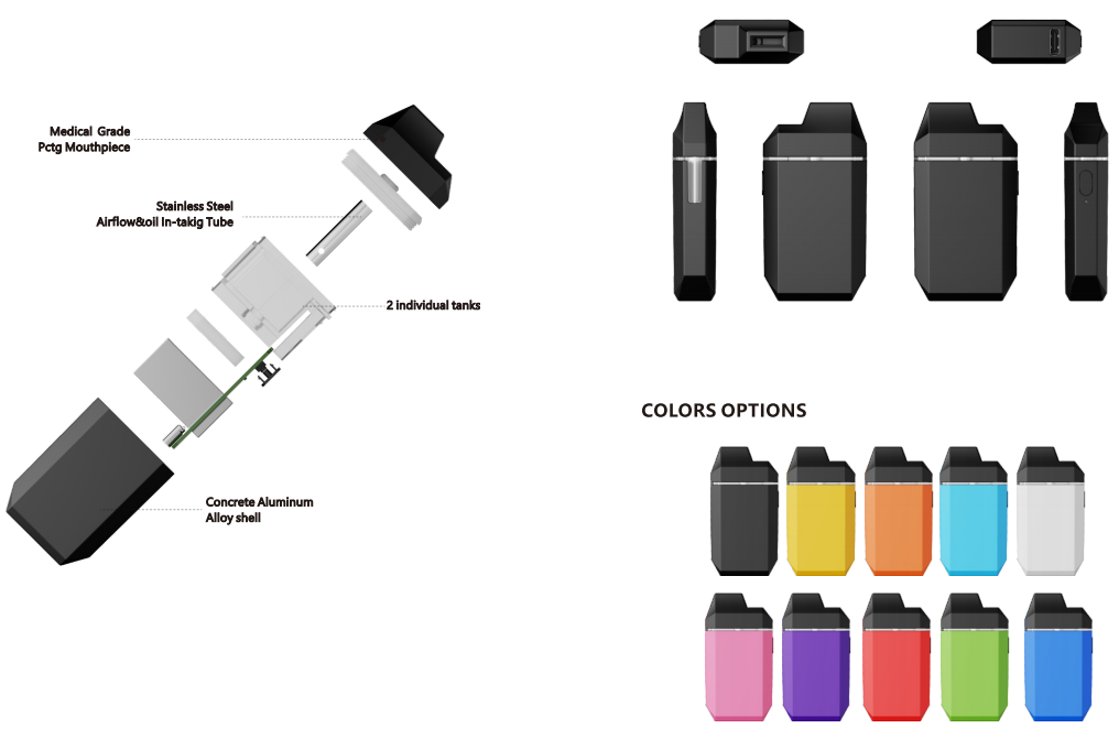 THC disposable pod device CBD vape device system
