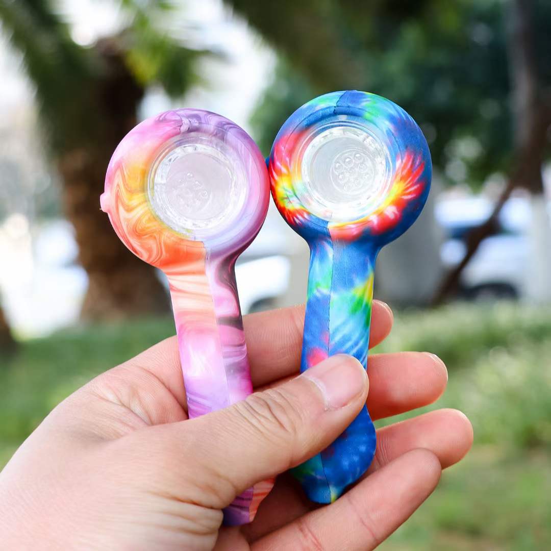 Various silicon pipe available for smoking weed