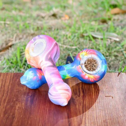 Various silicon pipe available for smoking weed