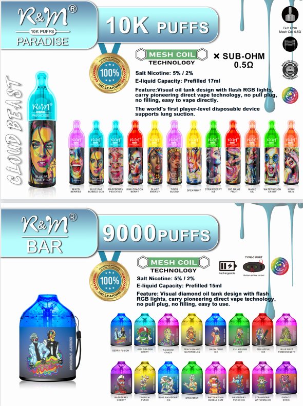 RM disposable pod R&M vape 10000puffs disposable