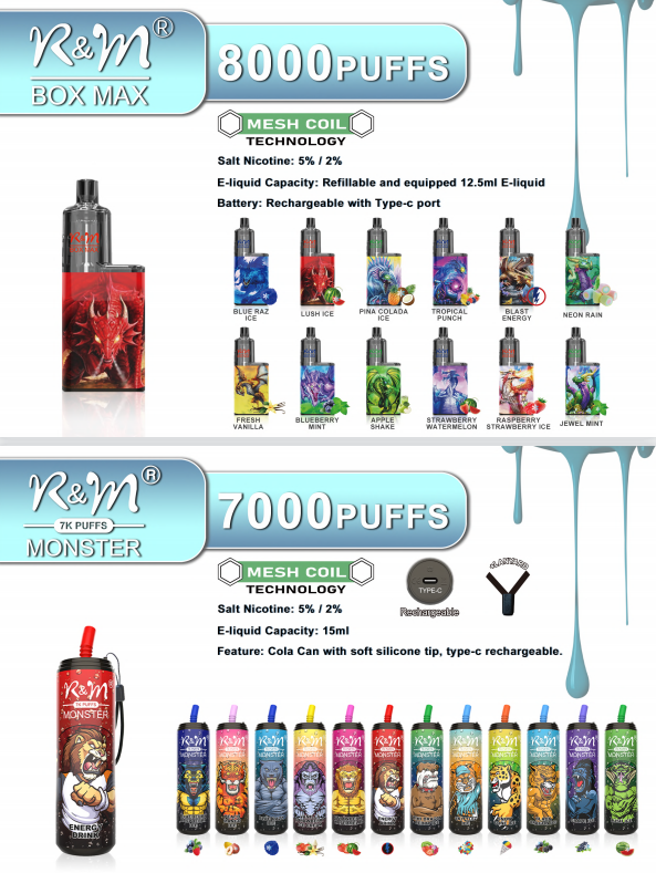 RM disposable pod R&M vape 10000puffs disposable