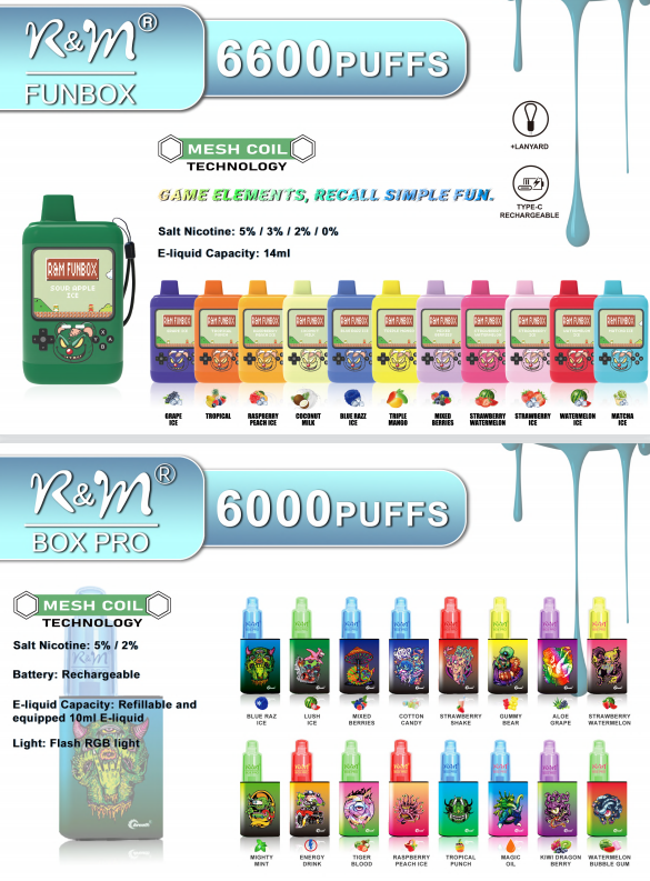 RM disposable pod R&M vape 10000puffs disposable