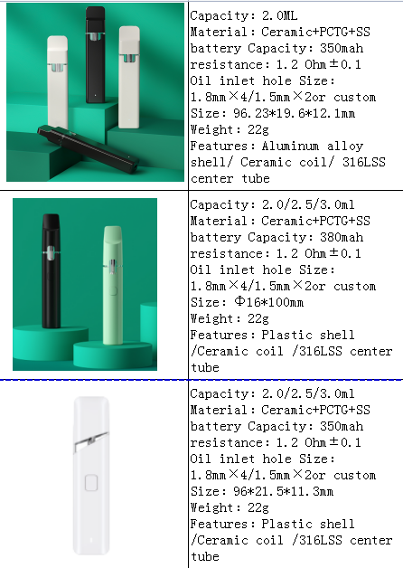 d8 d10 thco disposable CBD vape battery CBD vape pods