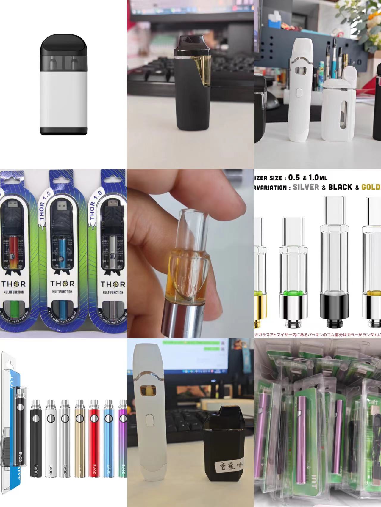 CBD THC vape pods vape device for vaping cannabis oil